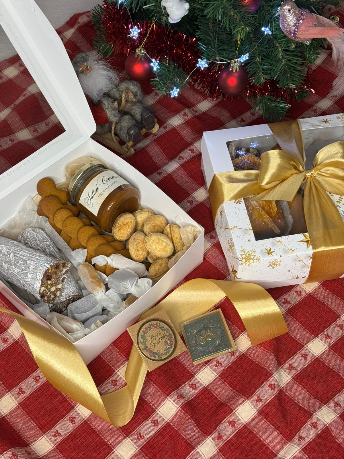 Baltas kartona kastītes ar lodziņu- "Ziema" (21x21x7.5cm) - Image 4